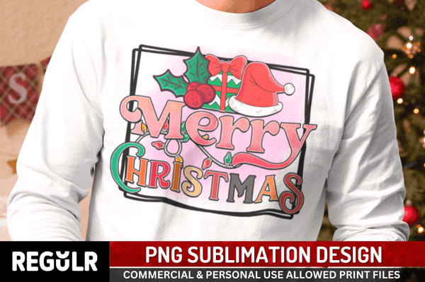 Merry Christmas Sublimation, Christmas Sublimation Design