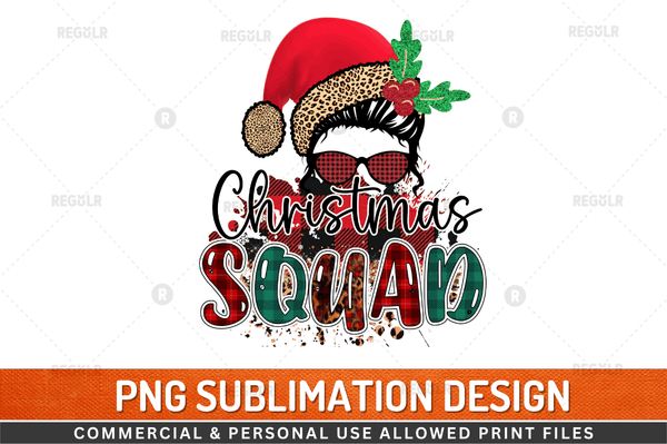 Christmas squad Sublimation Design PNG