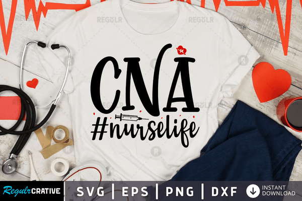 Cna nurselife Svg Designs Silhouette Cut Files