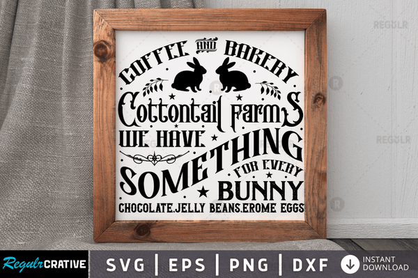 Coffee and bakery cottontail farms we have Svg Designs Silhouette Cut Files