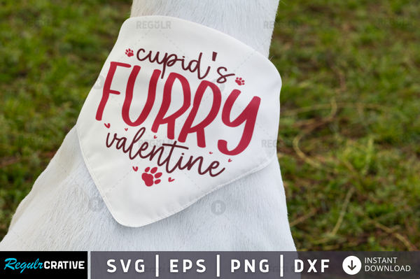 Cupids furry valentine Svg Designs Silhouette Cut Files