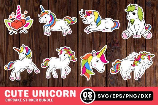 Cute Unicorn SVG Bundle