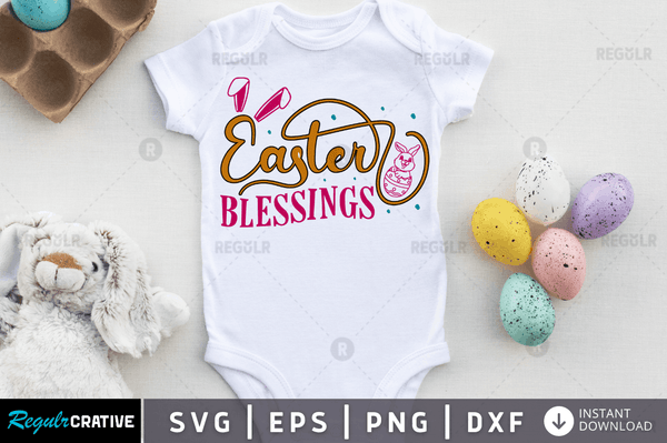 Easter blessings Svg