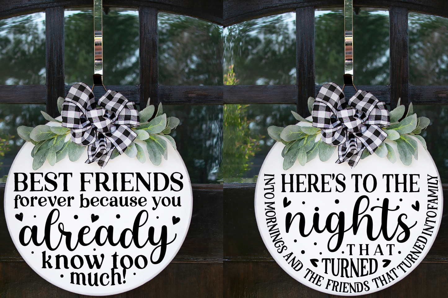 Round Farmhouse Friend  Sign Svg Bundle