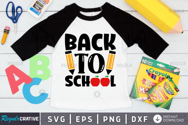 back to school Svg Designs Silhouette Cut Files