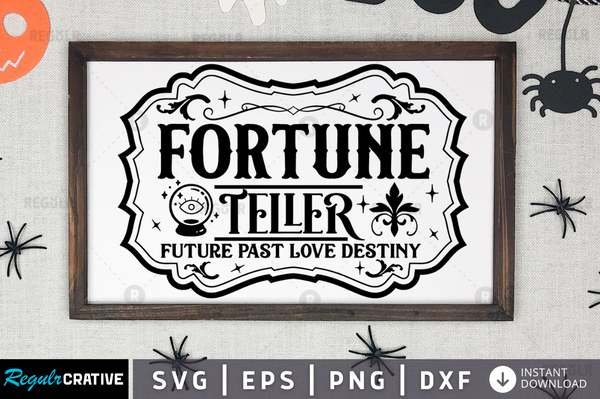 Fortune teller future past Svg Designs Silhouette Cut Files