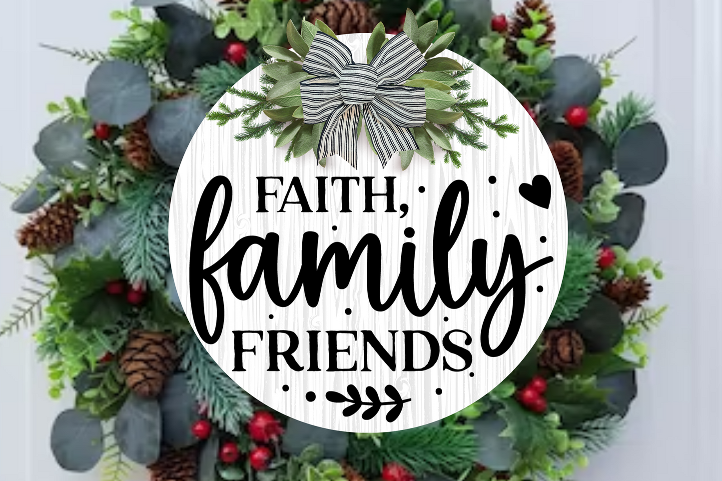 Round Farmhouse Friend  Sign Svg Bundle