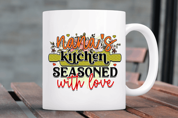 nanas kitchen seasoned with love Sublimation Design PNG File