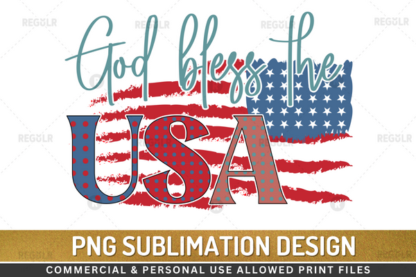 God bless the usa Sublimation Design Downloads, PNG Transparent