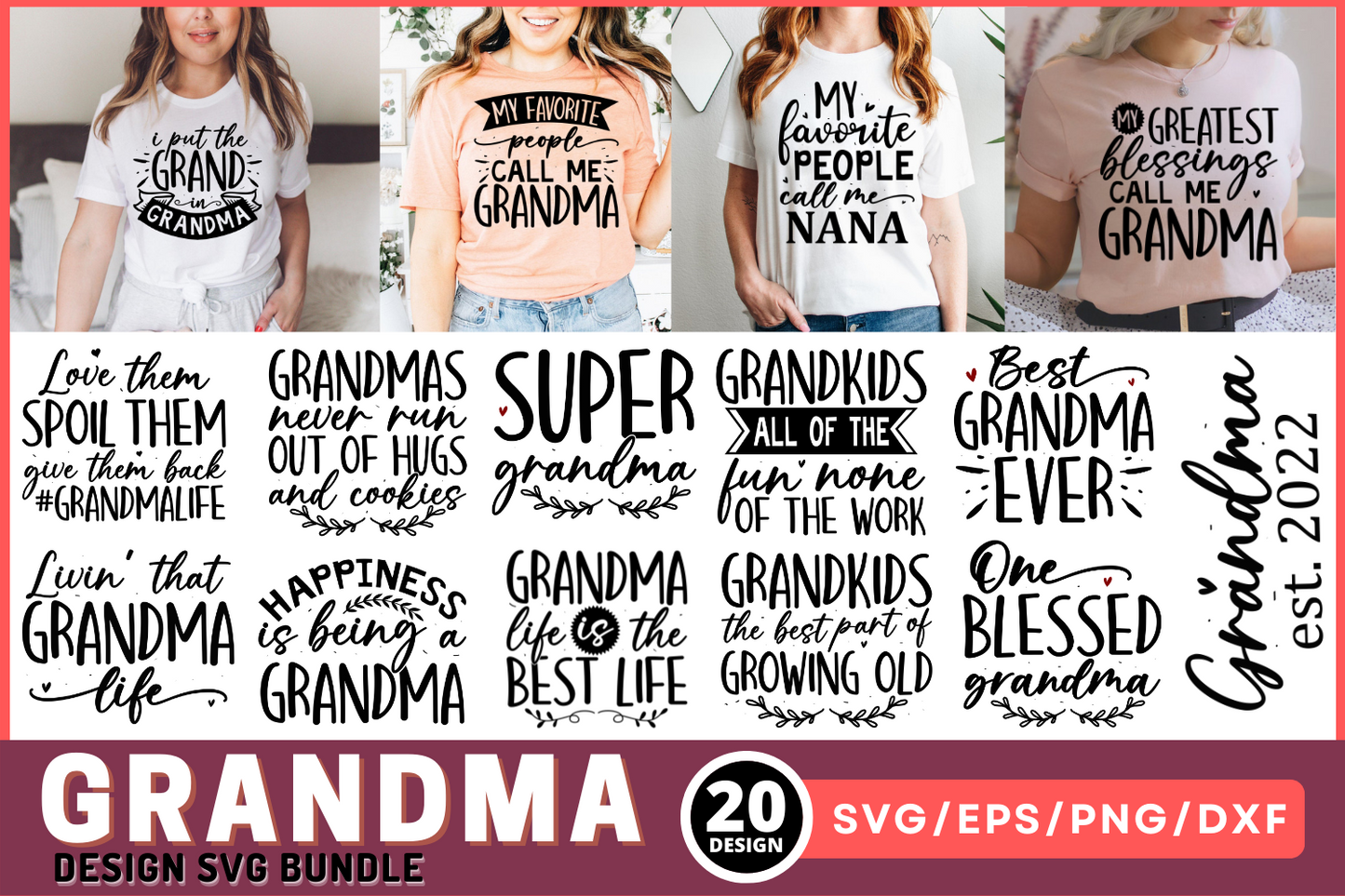 Grandma SVG Bundle