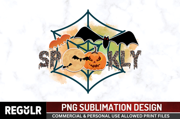Spookly Sublimation PNG, Halloween Sublimation Design