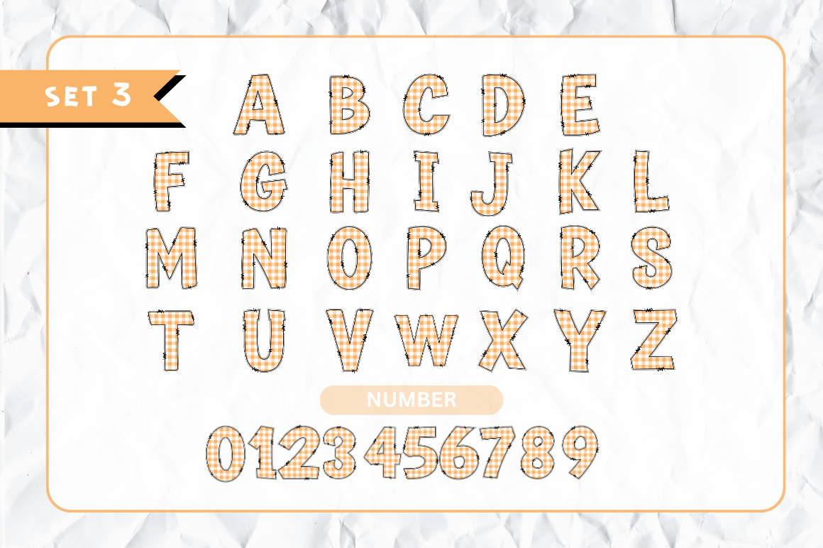 Spring Doodle Alphabet Bundle with Hand Drawn Clipart