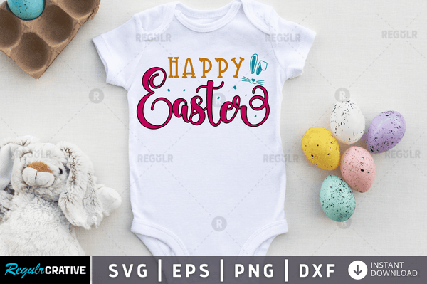 Happy easter Svg Designs easter  Silhouette Cut Files
