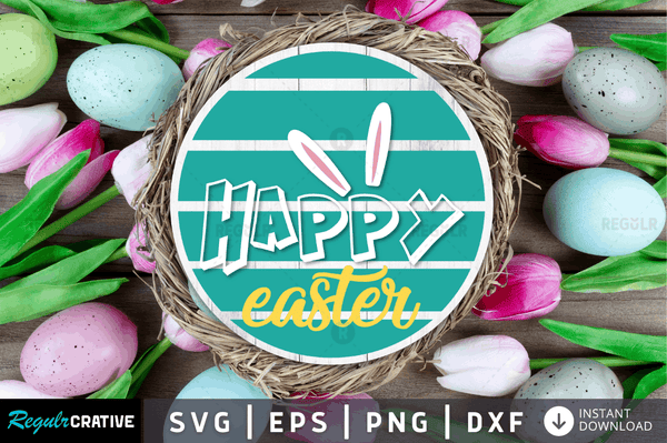 Happy easter Svg Designs Silhouettee easter  Cut Files