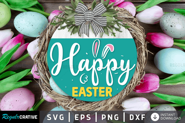 Happy easter Svg Designs Silhouette easter svg