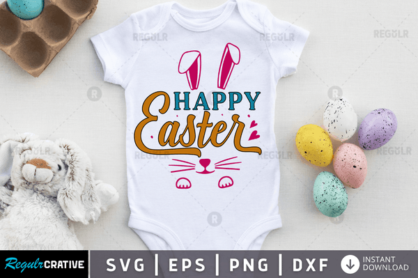 Happy easter Svg Designs easter  Cut Files