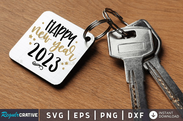 Happy new year 2023 Svg Designs Silhouette Cut Files