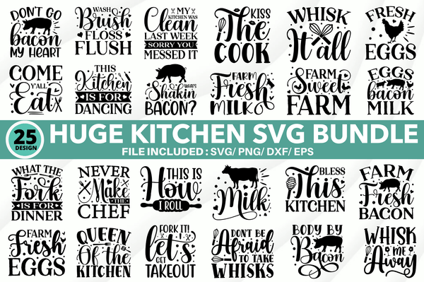 Huge kitchen SVG Bundle