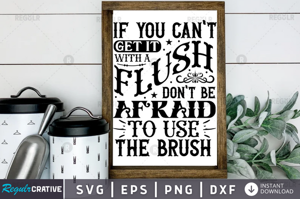 If you can't get it with a flush don't be  Svg Designs Silhouette Cut Files