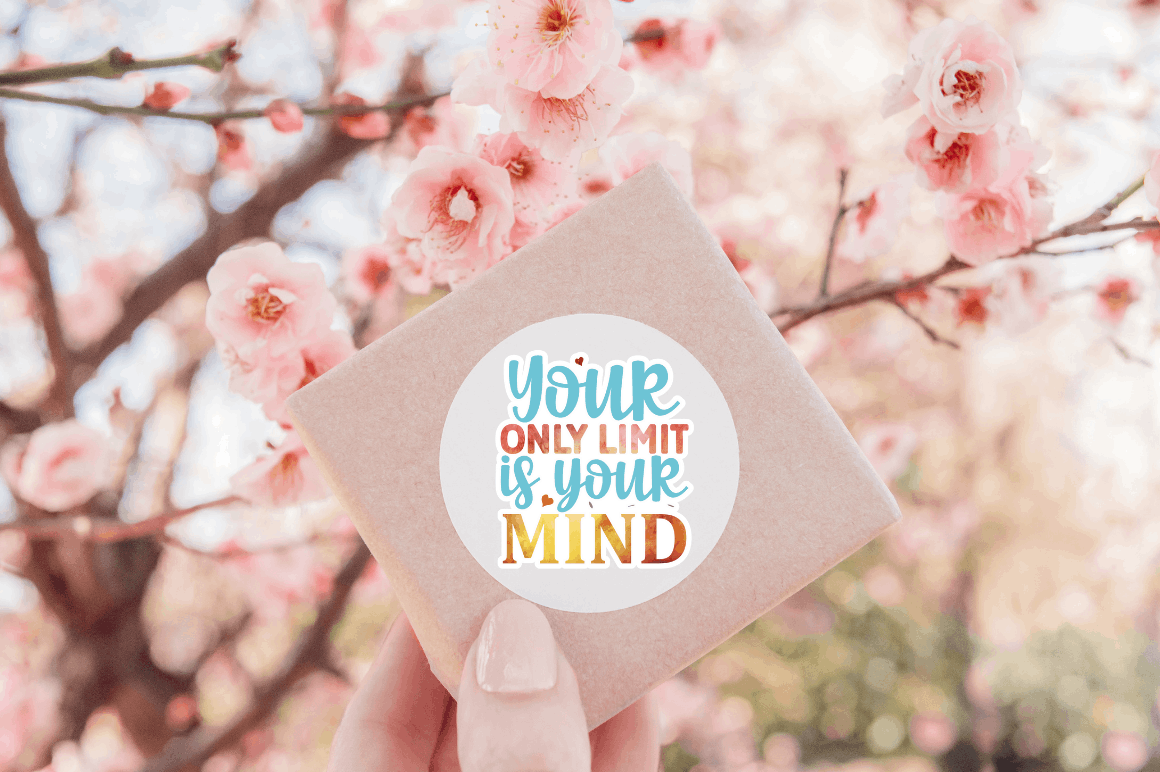 Positivity and Inspirational and sticker bundle