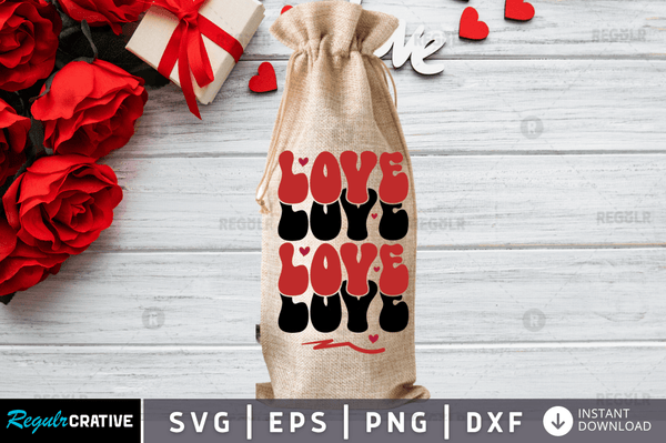 Love Love Svg Designs Silhouette Cut Files