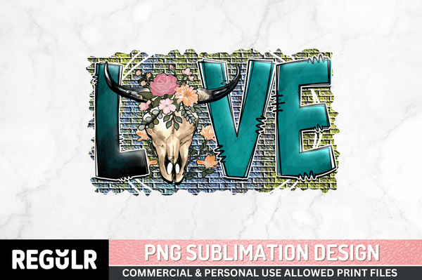 Love Sublimation PNG, Western Sublimation Design