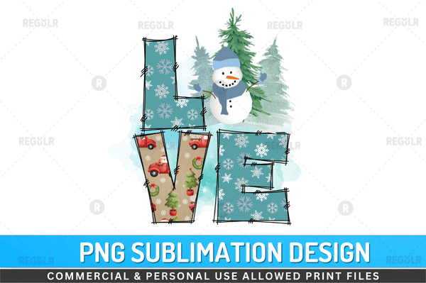 Love Sublimation Design PNG