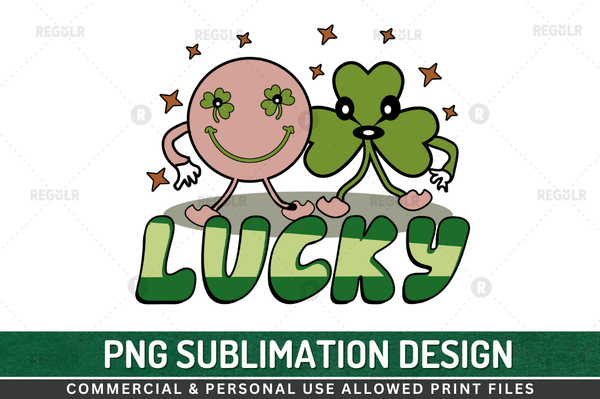 Lucky Sublimation Design PNG File