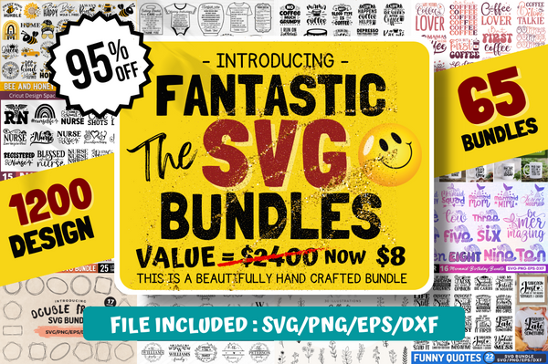Fantastic The SVG Bundles, 1200 Massive Svg Bundle