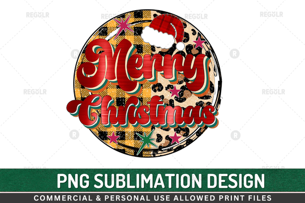 Merry Christmas Sublimation PNG File , Christmas Sublimation Design