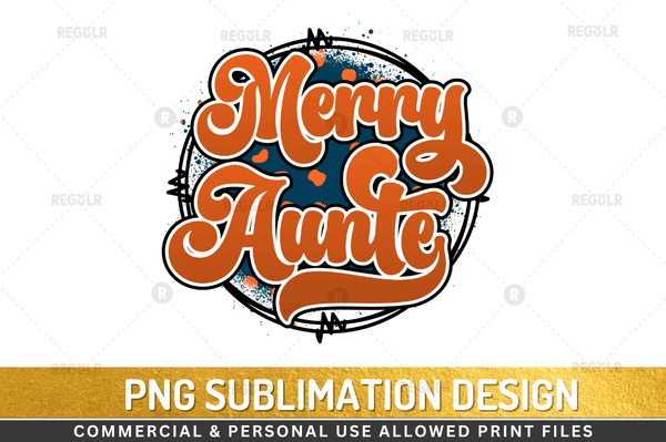 Merry aunte Sublimation Design Downloads, PNG Transparent