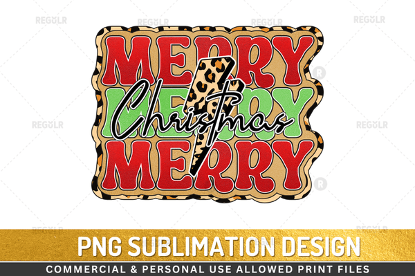 Merry christmas Sublimation Design PNG Transparent