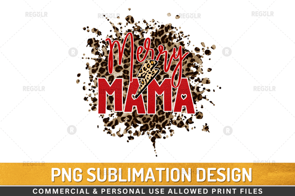 Merry mama Sublimation Design Downloads, PNG Transparent