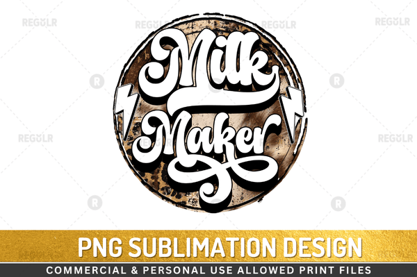 Milk maker Sublimation Design Downloads, PNG Transparent