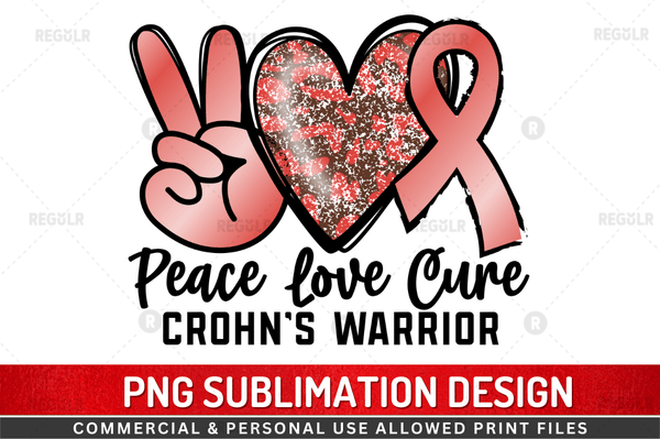 Peace love cure Sublimation Design PNG