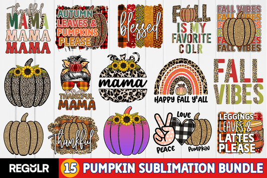 Fall - Pumpkin Sublimation Bundle