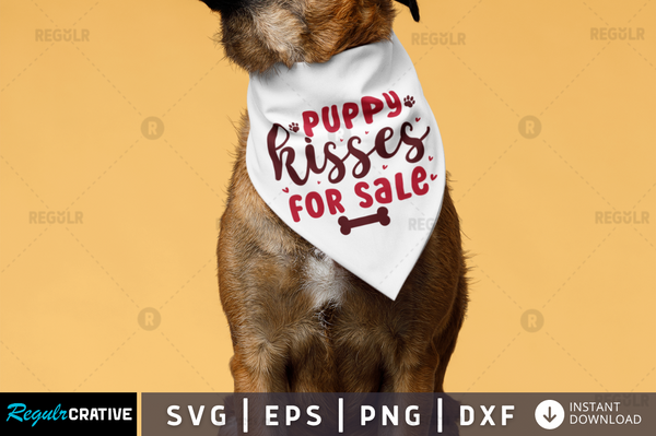 Puppy kisses for sale Svg Designs Silhouette Cut Files
