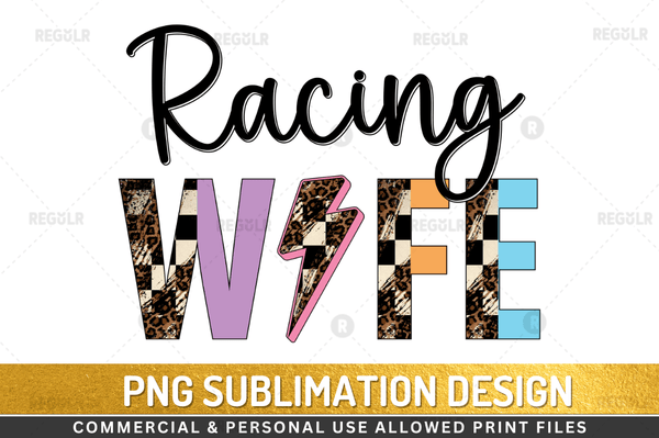 Racing wife Sublimation Design Downloads, PNG Transparent