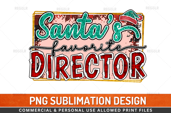 Santa's favorite dental hygienist Sublimation Design PNG File