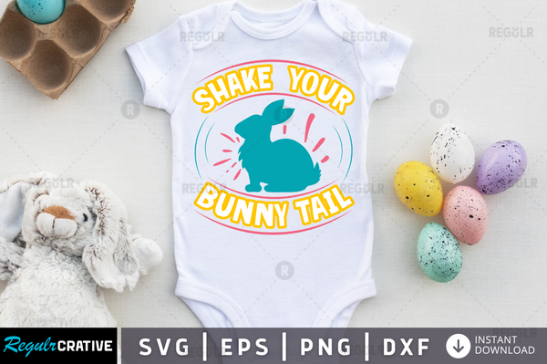 Shake  your bunny tail Svg Designs Silhouette