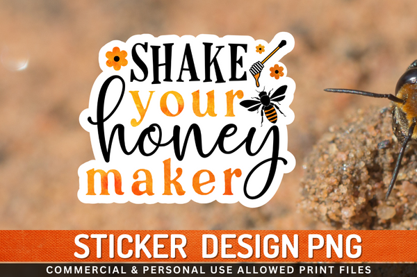 Shake your honey maker Sticker PNG Design Downloads, PNG Transparent