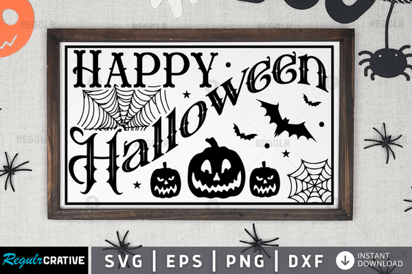 happy halloween Svg Dxf Png Cricut File