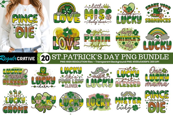 St. Patrick's Day Sublimation Designs Bundle