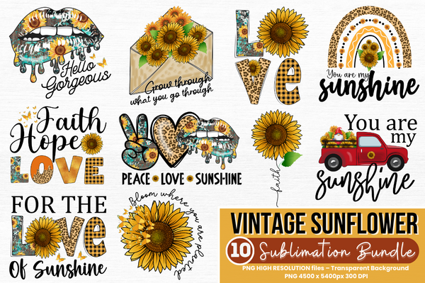 Sunflower Sublimation png designs