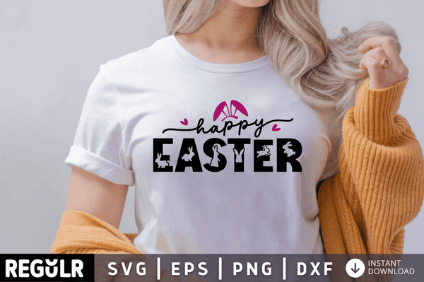 Happy Easter SVG, Easter SVG Design