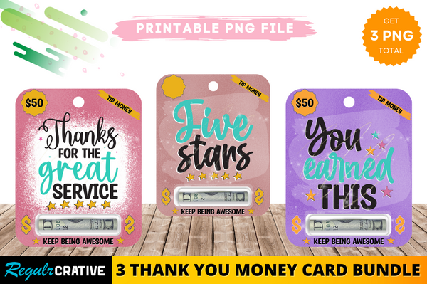 Money card Png Bundle
