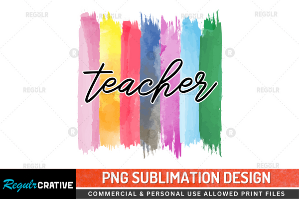 Teacher Sublimation PNG File