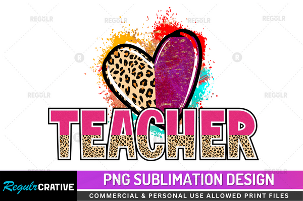 Teacher Sublimation Design