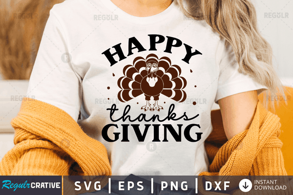 Happy thanksgiving Svg Printable Cutting Files