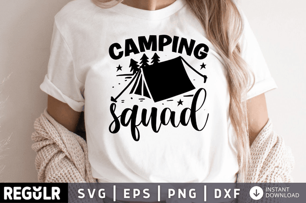 Camping squad SVG, Camping SVG Design